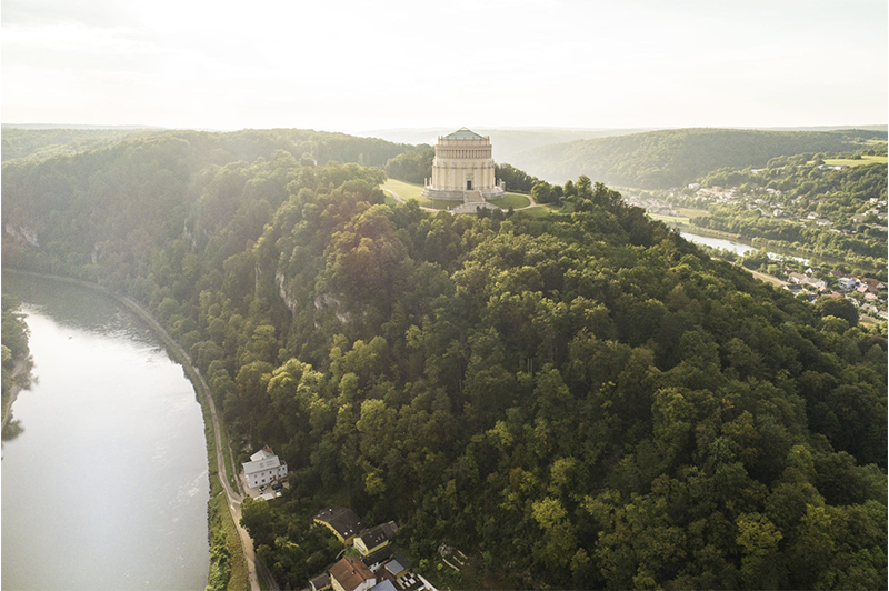 Luftaufnahme von Befreiungshalle
